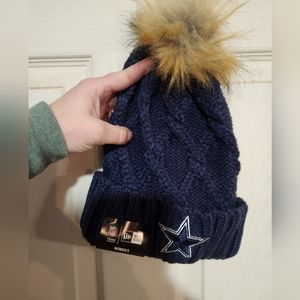 Dallas Cowboys pom hat